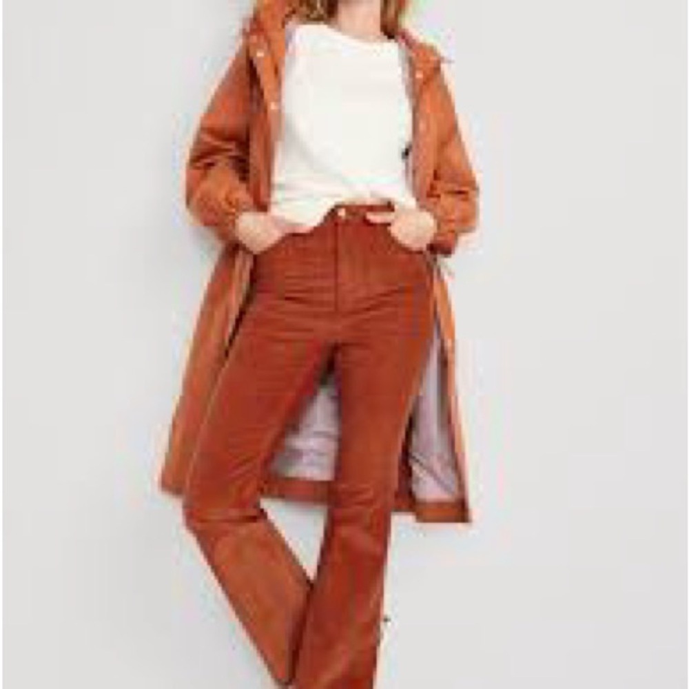 Old Navy Petite Copper Rust Corduroy Flare Pants